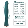 Articoli di bellezza LICKLIP Clit G Spot Massager Ricarica USB 5 modalità Finger Pull Vagina Stimulate 10 Frequenza AV Stick Vibratore giocattolo sexy per le donne