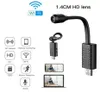 Câmeras de Webcam Webcam USB 1080p com suporte de detecção de movimento 64 GB App App Antitheft Câmera Computador4220027