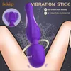 Kosmetyki lizanie 20 prędkości potężna wibracja wibrator stymulator stymulator magiczna Wand Av Stick żeńska masturbator dildo seksowna zabawka dla kobiet