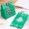 Décorations de noël pour la maison 2022 Navidad joyeux cuisson emballage sac bonbons boîtes flocon de neige arbre cadeau sacs