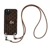 Damesontwerper Crossbody Phonecase Dames Luxe iPhone Beschermingshulsels Casual telefoons Shell voor iPhone 13Promax XS XR 11 12 14 Pro Max