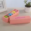 6 cores Macaron Packaging Wedding Candy Favors Gift Laser Paper Boxes 6 Grids Chocolates Boxcookie Box