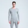 Men's Thermal Underwear Long Johns Men Modal Thin V Neck Elastic Body Shapers Asian Size XL To 6XL Very Large