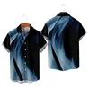 Camisas casuales de los hombres Camisa de leotardo de Navidad para hombre Impreso Camisa de manga corta hawaiana con botones Cuello en V largo para hombres