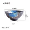 Bowls 280ml Korean Ceramic Bowl Soup Creative Hand Drawing Japanese Rice Dinnerware 4.5 Inch Horn