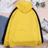 Heren hoodies satoru gojo knappe jongen print hoody 2022 lente persoonlijke capuchon hiphop kleur contrast hoodie losse man ronde nek pullover