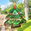 Christmas Decorations Wind Spinner 3D Stainless Steel Tree Shape Chime Metal Decoration Indoor Outds RRC736