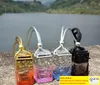 Ornement de bouteille de parfum de voiture Conceptions percées Pendentif vide Désodorisant Huiles essentielles Diffuseur Parfum Bouteille en verre vide Pendentif