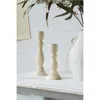 キャンドルホルダー柱のある木製ホルダースタンドスティック大きな結婚式のヴィンテージベラスデコラティバステーブルデコレーションDL60ZT
