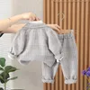 Kinder Kinder Gentleman Kleidung Anzug Geburtstag Hochzeit Party Elegante Set Baby Boy Casual Wear Gitter T-shirt Hosen Kostüm