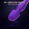 Kosmetyki lizanie 20 prędkości potężna wibracja wibrator stymulator stymulator magiczna Wand Av Stick żeńska masturbator dildo seksowna zabawka dla kobiet