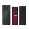 Custom Texture Paper Tie Box Heaven And Earth Cover Packaging Boxes with Paper Bags Set A358