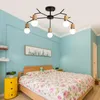 Lampes suspendues Nordic Wood Art Lustre Chambre Chaude Personnalité Creative Moderne Contracté Branche Salon Décoration Luminaire