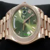 Luxury Wristwatch BRAND New President 40mm Day-Date 228235 18K Rose Gold Green Olive Dial Watch NEW273e