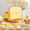Night Lights Bread Toast LED Light USB Rechargeable & Timer Portable Bedside Lamp Gifts For Children Kids Women Room Decor Birthday