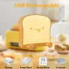 Veilleuses Pain Toast LED Lumière USB Rechargeable Minuterie Portable Lampe De Chevet Cadeaux Pour Enfants Enfants Femmes Chambre Décor Anniversaire