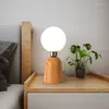 Table Lamps Homhi Creative Japanese Bedside Led Lamp Indoor Mesa Para Decorate Wood Light HTL-080