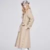 Automne femmes trench-coats designer luxe femmes coupe-vent corps lettre imprimer veste lâche ceinture manteau femme décontracté longs trenchs manteau E70