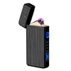 Colorful Windproof USB Cyclic Charging ARC Lighter Portable Innovative Design LED Light Switch For Herb Cigarette Tobacco Smoking Holder Lighters Wholesale