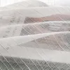 Tende trasparenti in tulle bianco solido a righe per finestre per soggiorno, tende moderne in tessuto voile organza per camera da letto