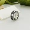 925 シルバーデザイナーラブハートリング男性女性スネークリングハイエンド品質のカップル結婚指輪ボックス男性と女性デザイナーバグ