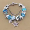 Charm Bracelets ANNAPAER Tortoise Dolphin Charms & Bangles Silver Color European DIY Beads For Woman Jewelry Gift B15409