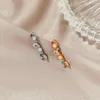 Stud Earrings Arrival Multicolor Opal Zircon For Women Charm Shiny Crystal Fashion Jewelry Girl Brincos