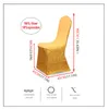 Fundas para sillas Funda Color sólido Spandex Lentejuelas para sillas de comedor CH45017