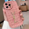 Designer Fluffy Phone Case Ladies Luxury Iphone Phonecase Ragazze Cute Phone Cover per Iphone 13 Pro Max 12 Xs Xr 14 Pro Max 6 colori