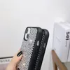 İPhone için Lüks Glitter Telefon Kılıfları 15Promax 15Pro 15 14 14 PRO MAX 13PRO 13 12PROMAX 12 11 Moda Tasarımcı Bling Köpüklü Rhinestone Elmas Jeweled 3D Kristal