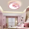 Потолочные светильники форма сердца для девочек комната детская спальня светлая девочка лампа детская принцесса