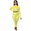 Fall Winter Tracksuits Two Piece Set Women Plus Size 2xl Outfits Long Sleeve Pullover Top and Pants Matching Sets Solid Sports Suit Casual Sportswear 8759