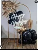 Décoration de fête Mariage de luxe Mariage Toiles de fond DIY Fleur artificielle Rangée Ballon Arc Signe de mode Hang Rack Fond Cadre de scène en métal