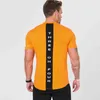 QNPQYX New Men Algodão Short Sleeve T-shirt Fitness Slim Patchwork Black Shirt Masculino Sports Tees Tops Verão Moda Roupas Casuais