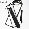 Luxury party neck tie printing letter man necktie high fashion black silk neckties wedding clothes business ornaments men women bo3131