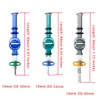 Chinafairprice NC066 Dab Rig Pipe per fumatori Bong per acqua in vetro 10mm 14mm Clip per unghie in ceramica al quarzo Colorata grande camera Enorme pipa per gorgogliatore di vapore