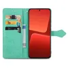 インプリントレースフラワーウォレットレザーケースXiaomi 13 Pro 12t 12s 12 Ultra Redmi A1 Plus 12 Pro Holder Flip Cover Fashion Lady Card Slot Book Phone Pruse Strap