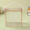 Boîte-cadeau Rectangle en plastique PVC Transparent avec corde suspendue bonbons noël Thanksgiving énorme capacité boîtes-cadeaux A361