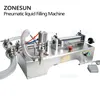 ZONESUN 100-1000mL Pneumatic Piston Liquid Filler Shampoo Water Wine Milk Juice Vinegar Oil Detergent Soap Filling Machine