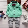 Enfant en bas âge infantile garçons costumes survêtements mode coton printemps automne vêtements de cérémonie enfants garçon enfants vêtements ensemble de vêtements 2 pièces vêtements