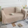 Housses de chaise couvre-lit de Style nordique sur le lit housse de canapé antidérapante luxe gaufre canapé auvent tissu Camping pique-nique décor à la maison