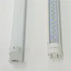 T8 LED Tubes Double LEDs 8ft 6ft 5ft 70W AC85-265V PF0.9 SMD2835 Light 8 feet Fluorescent Lamps 8foot 2.4m Linear Bulb 6 feet 110V Bar Lighting 100LM/W Warm Cool White Indoor