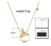 Halskette Ohrringe Set Kristall Biene Schmuck Insekt Anhänger Halsband Mode Gold Farbe Frauen Schmuck