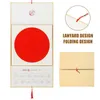 1セット中国の装飾的な厚い紙2023壁のカレンダー2023オフィスの家の装飾リビングルームのための月