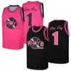 Filme personalizado de camisa de basquete na próxima sexta-feira Craig Jones Day Day Pinky's Record Preto Rosa Costurado Qualquer Nome Número Tamanho S-4XL 5XL 6XL