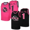 Maglia da basket personalizzata Film Venerdì prossimo Craig Jones Day Day Pinky's Record Nero Rosa Cucita Qualsiasi nome Numero Taglia S-4XL 5XL 6XL