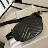 Diseñadores de lujos Mujeres Marmont Mini Bolsas de vago Cinturón Monederos de cintura Bolsa de pecho Moda Crossbody Classic Mujer Cross Body Bolsos Leat218H