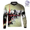 Kurtki wyścigowe koszulki motocyklowe Moto XC GP Mountain Bike for Men Winter/Autumn Motocross Jersey T Shirt Ubrania