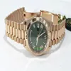 Luxury Wristwatch BRAND New President 40mm Day-Date 228235 18K Rose Gold Green Olive Dial Watch NEW