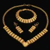 Traditional Ethiopian Necklace Earring Bracelet jewelry18K Gold Color Jewelry African bridal wedding jewelry sets323g9109677